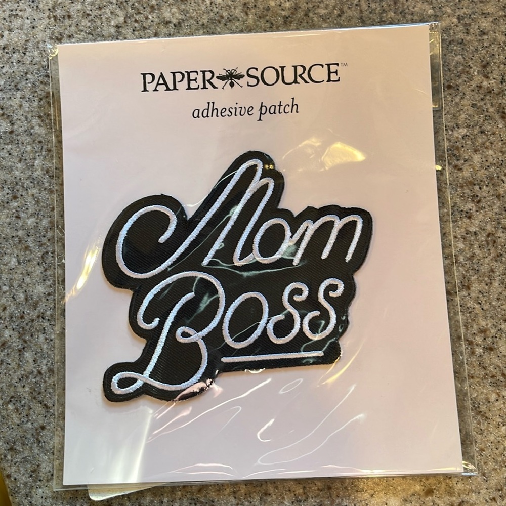 PAPER SOURCE Mom Boss no-sew Adhesive Patch